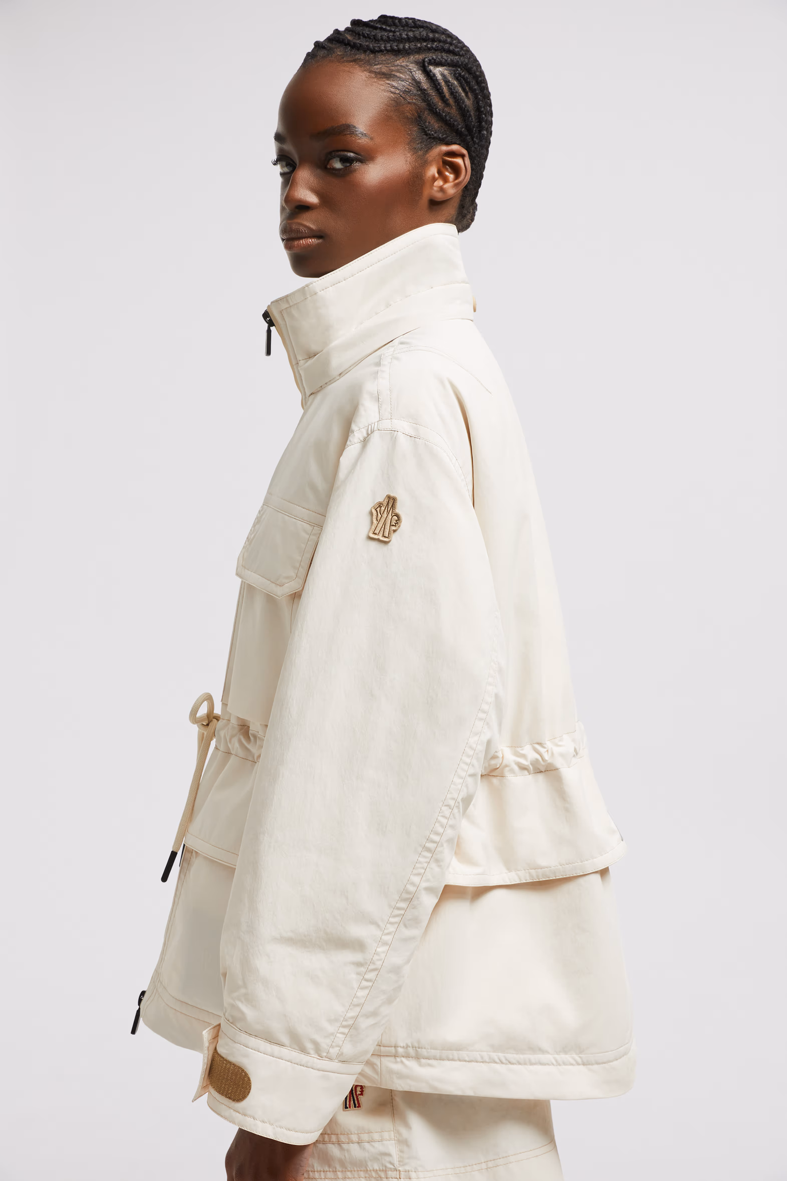 Nimba Hooded Field Down Jacket Women White Moncler 8